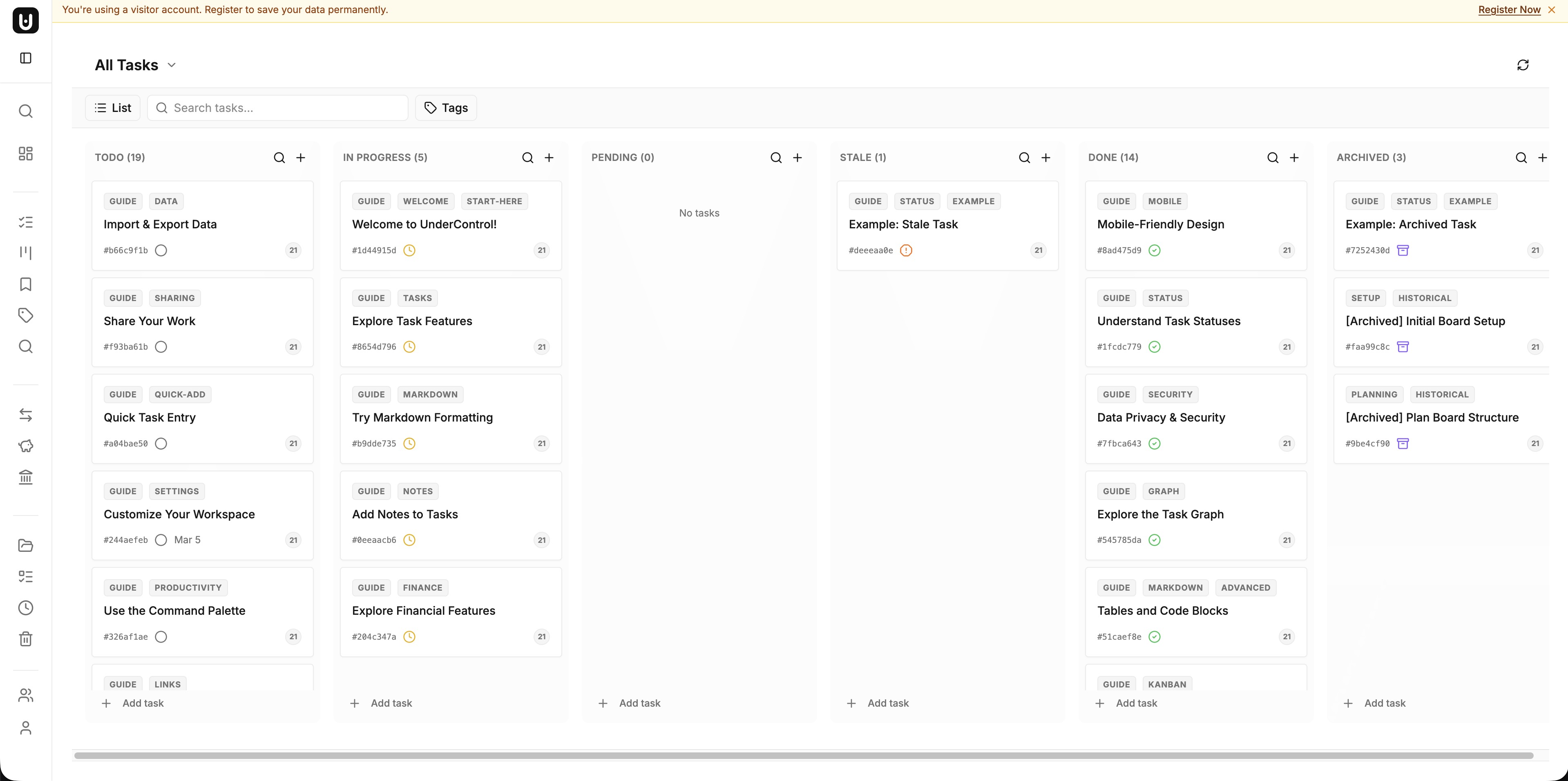 tasks